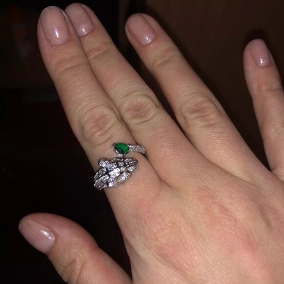 925 Sterling Silver Panther Cat Ring - Picture 4 of 4